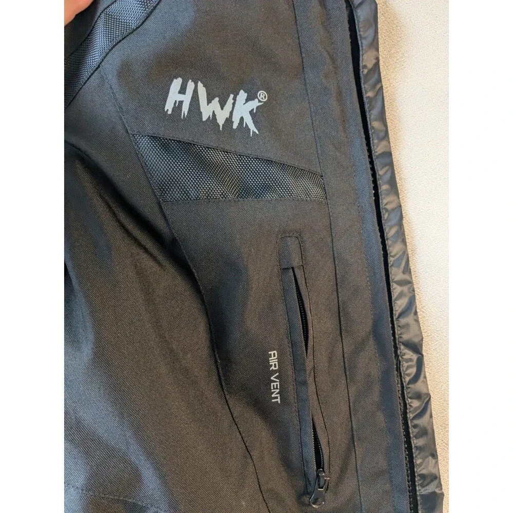 Hawk Womens M Black Textile Motorcycle Riding Jacket Armored Vented Street Bike
